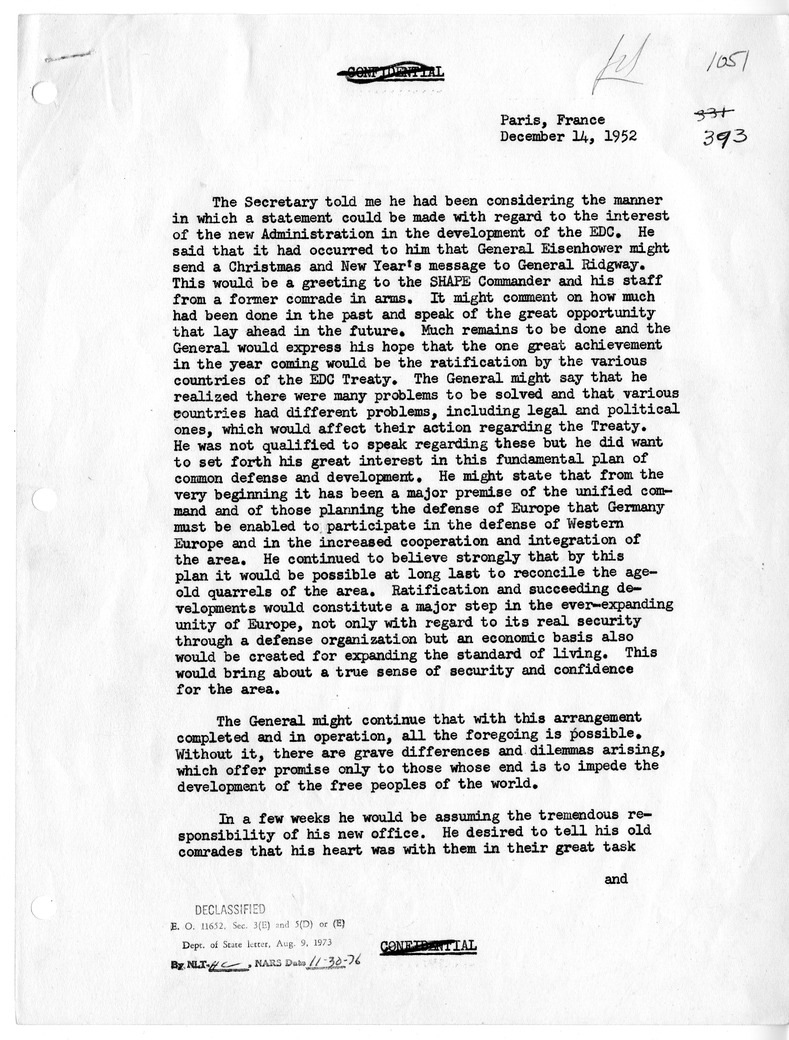 Memorandum from Jeffrey Kitchen