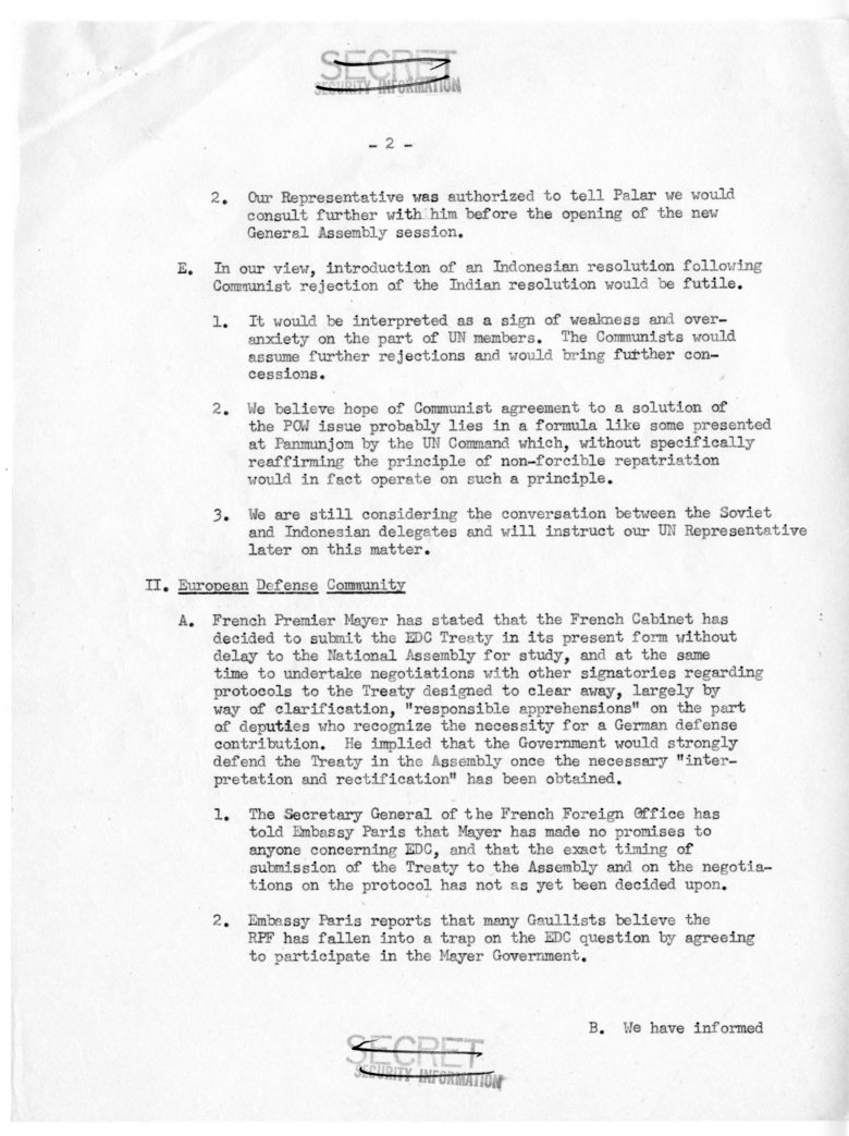 Outline for Cabinet Meeting
