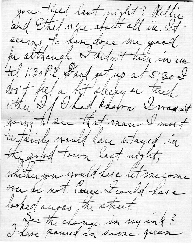 Letter from Harry S. Truman to Bess Wallace