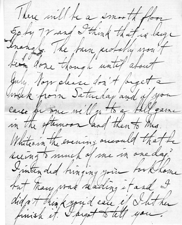 Letter from Harry S. Truman to Bess Wallace