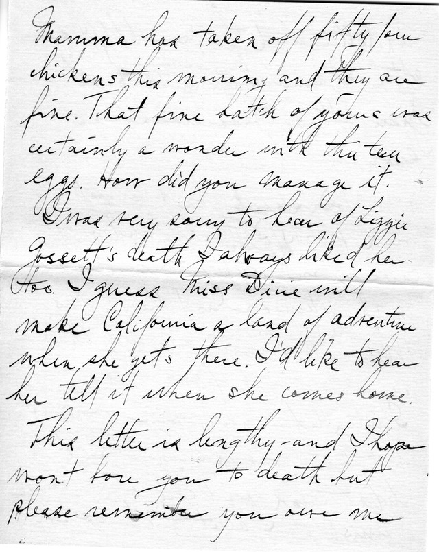 Letter from Harry S. Truman to Bess Wallace