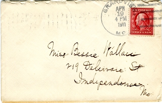 Letter from Harry S. Truman to Bess Wallace