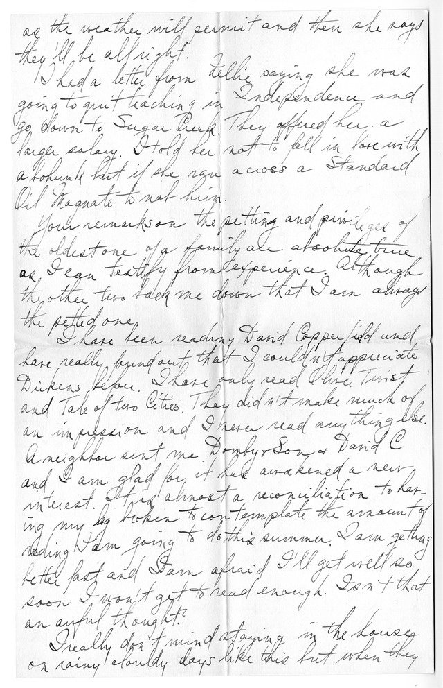 Letter from Harry S. Truman to Bess Wallace