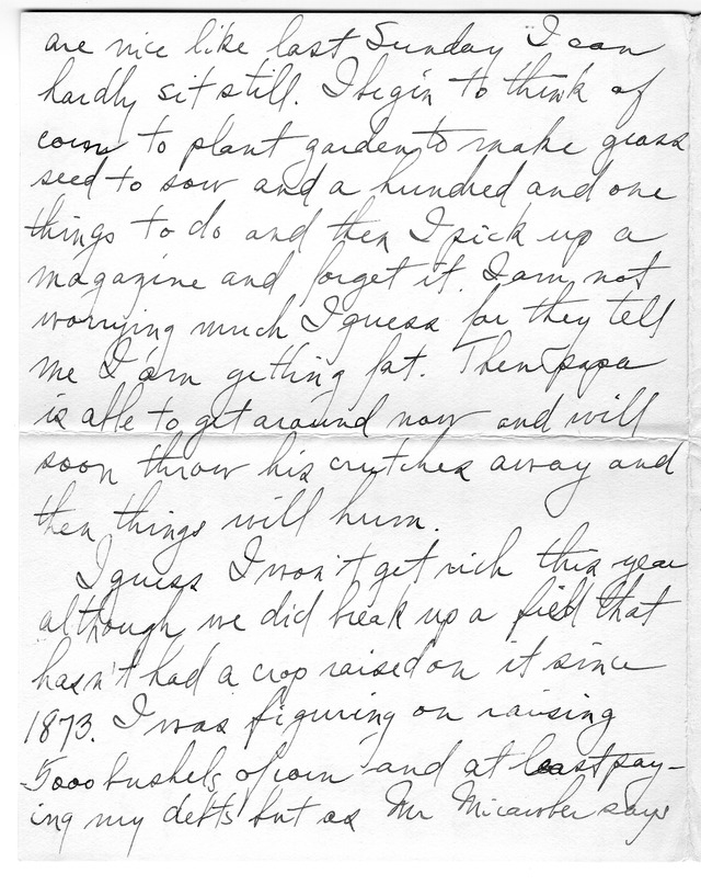 Letter from Harry S. Truman to Bess Wallace