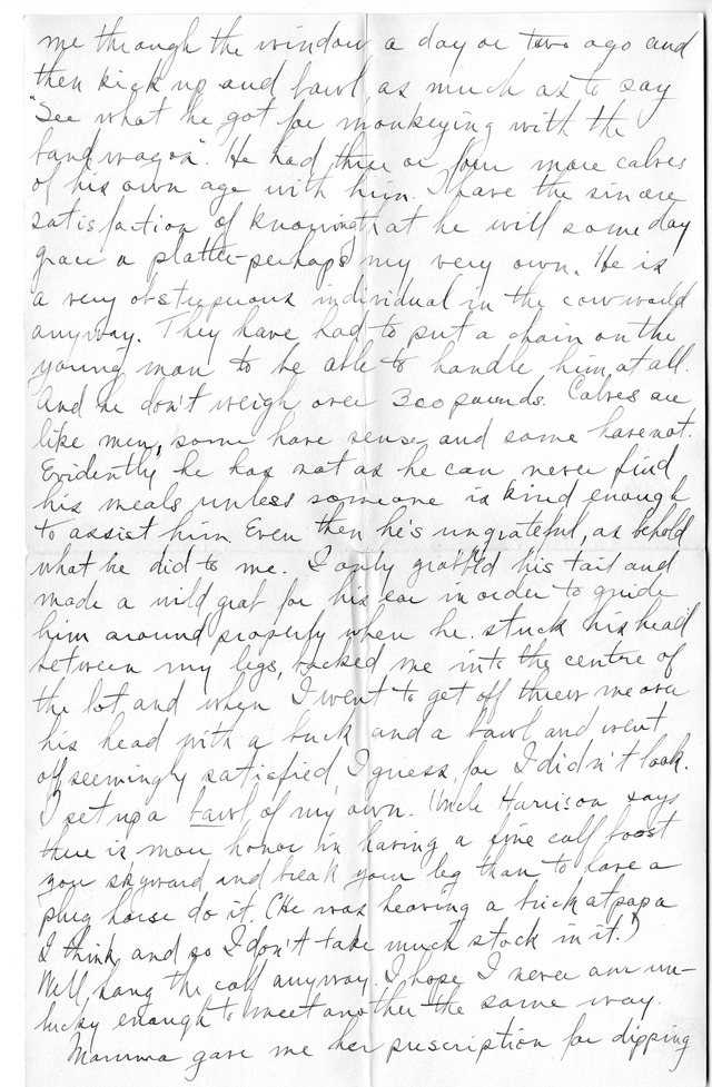 Letter from Harry S. Truman to Bess Wallace