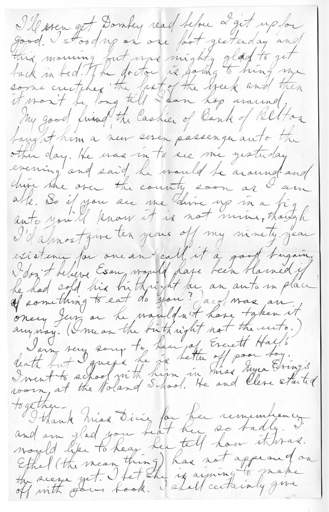 Letter from Harry S. Truman to Bess Wallace