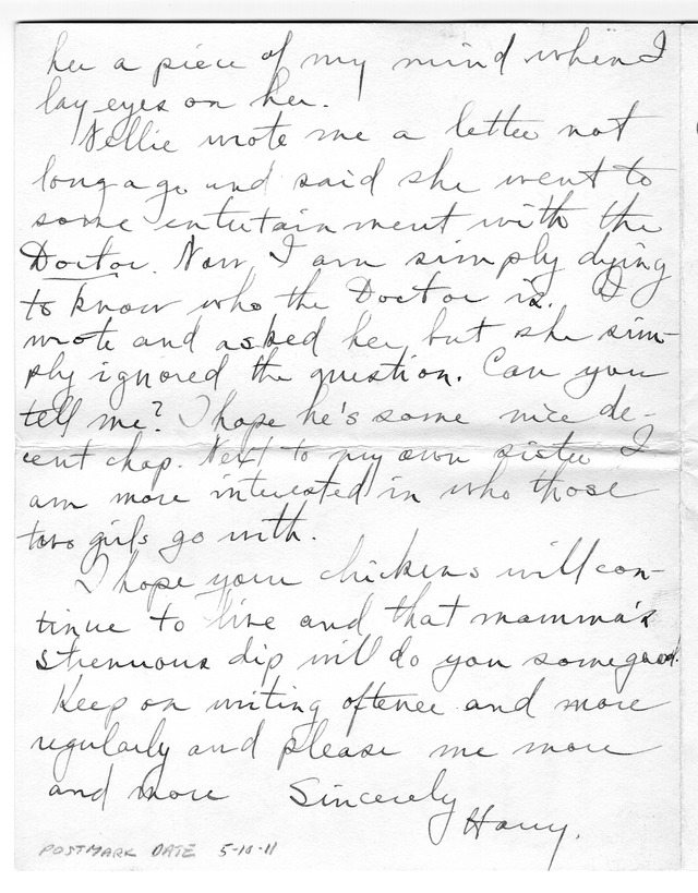 Letter from Harry S. Truman to Bess Wallace