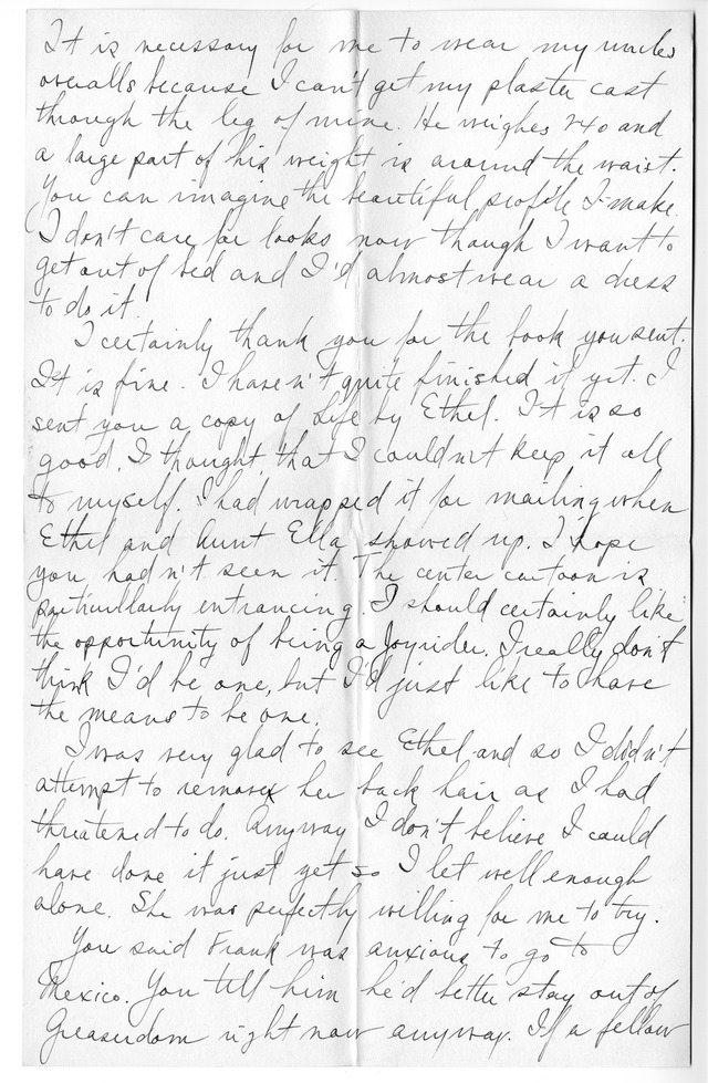 Letter from Harry S. Truman to Bess Wallace