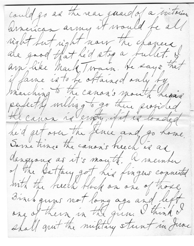 Letter from Harry S. Truman to Bess Wallace