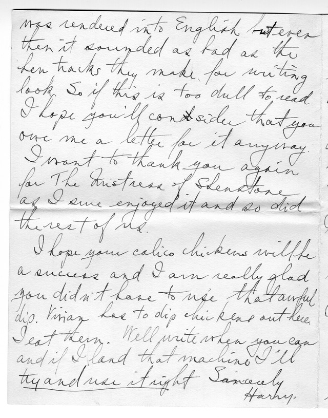 Letter from Harry S. Truman to Bess Wallace