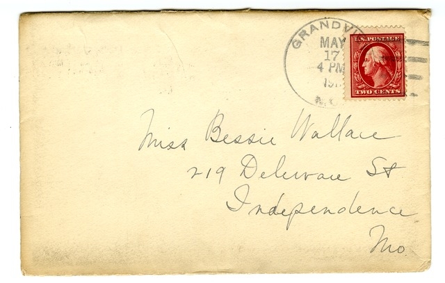 Letter from Harry S. Truman to Bess Wallace