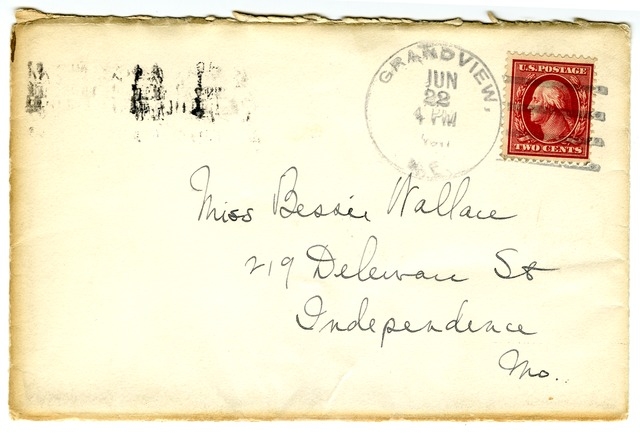 Letter from Harry S. Truman to Bess Wallace