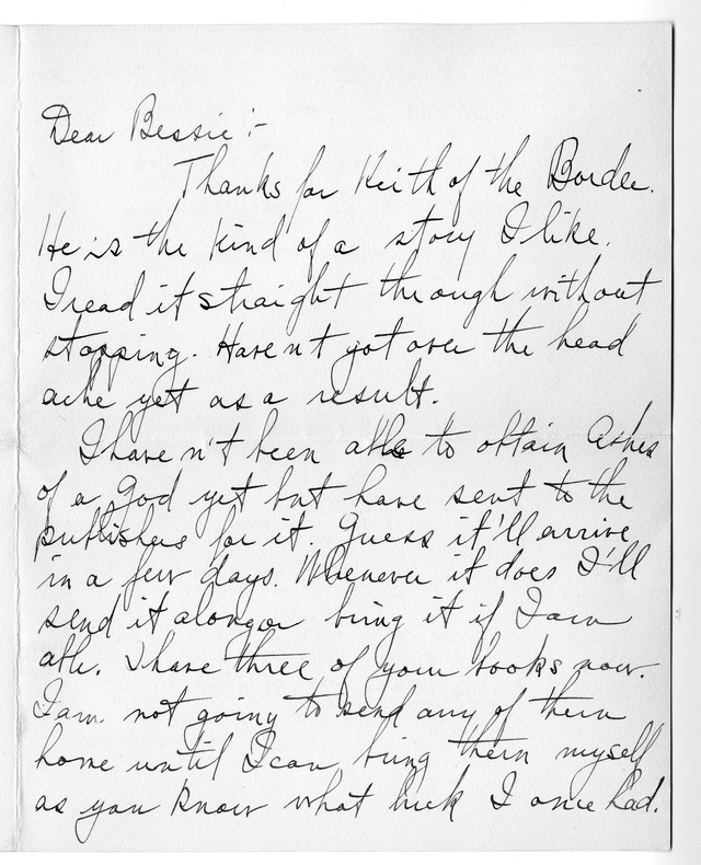 Letter from Harry S. Truman to Bess Wallace (not in Ferrell's book)