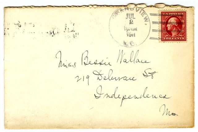 Letter from Harry S. Truman to Bess Wallace (not in Ferrell's book)