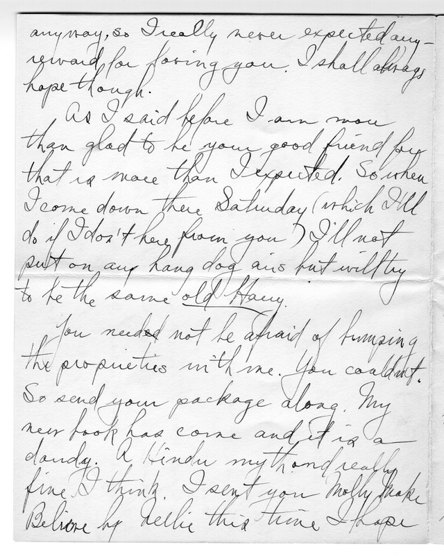 Letter from Harry S. Truman to Bess Wallace