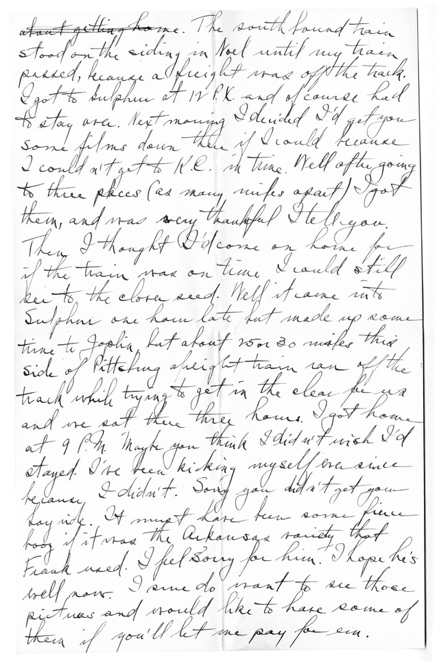 Letter from Harry S. Truman to Bess Wallace