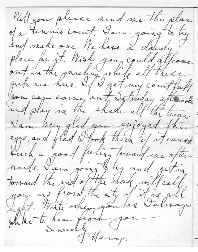 Letter from Harry S. Truman to Bess Wallace