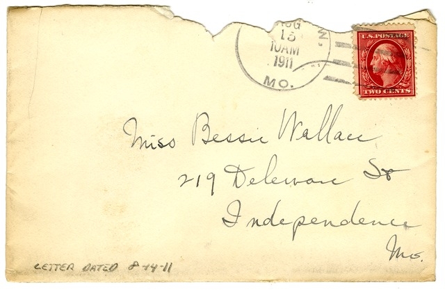 Letter from Harry S. Truman to Bess Wallace