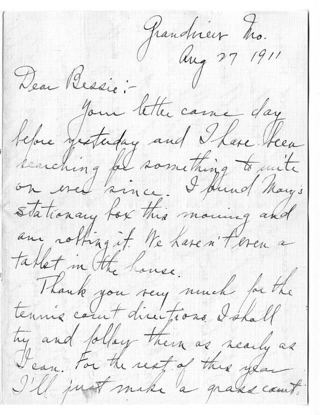 Letter from Harry S. Truman to Bess Wallace