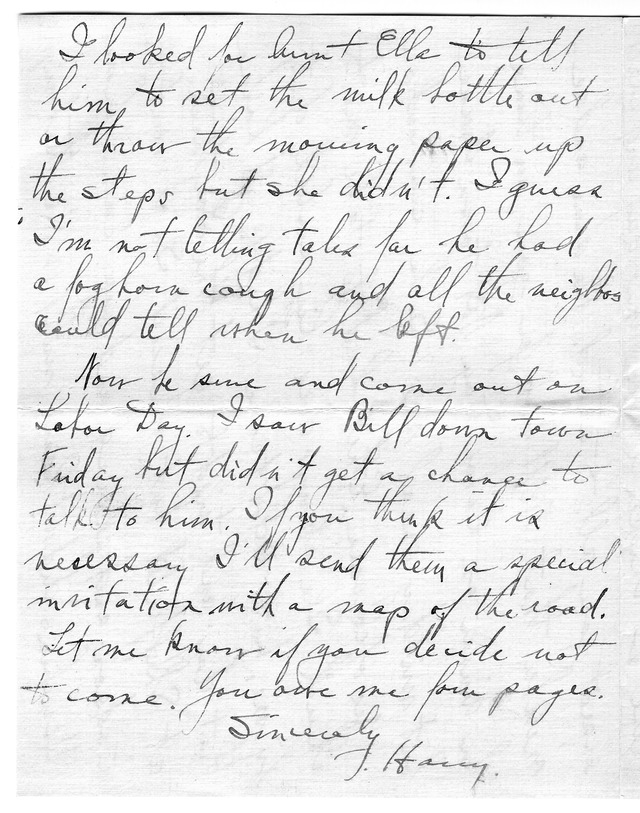 Letter from Harry S. Truman to Bess Wallace