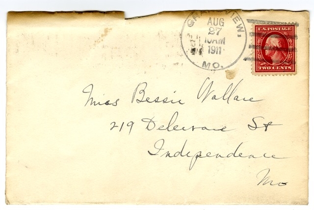 Letter from Harry S. Truman to Bess Wallace