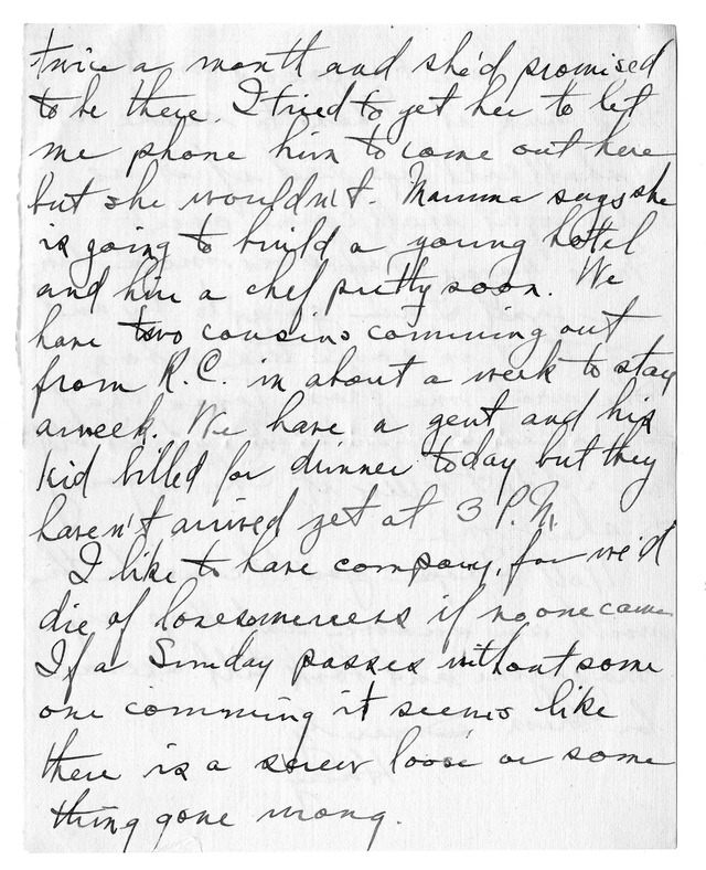 Letter from Harry S. Truman to Bess Wallace