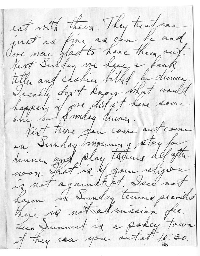 Letter from Harry S. Truman to Bess Wallace