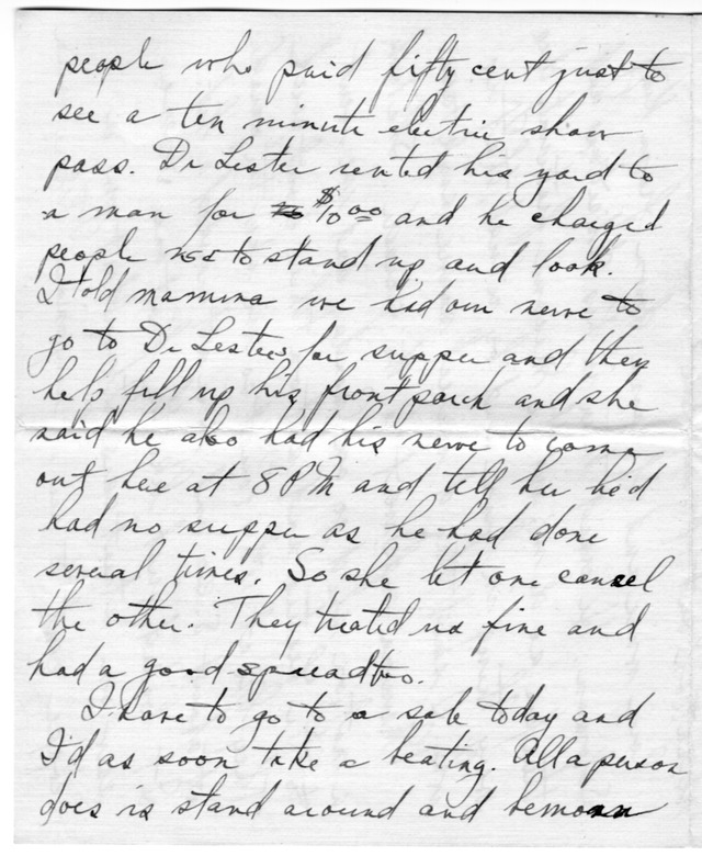 Letter from Harry S. Truman to Bess Wallace