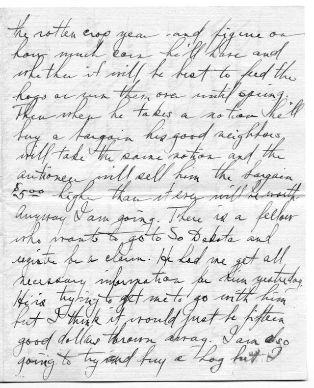 Letter from Harry S. Truman to Bess Wallace