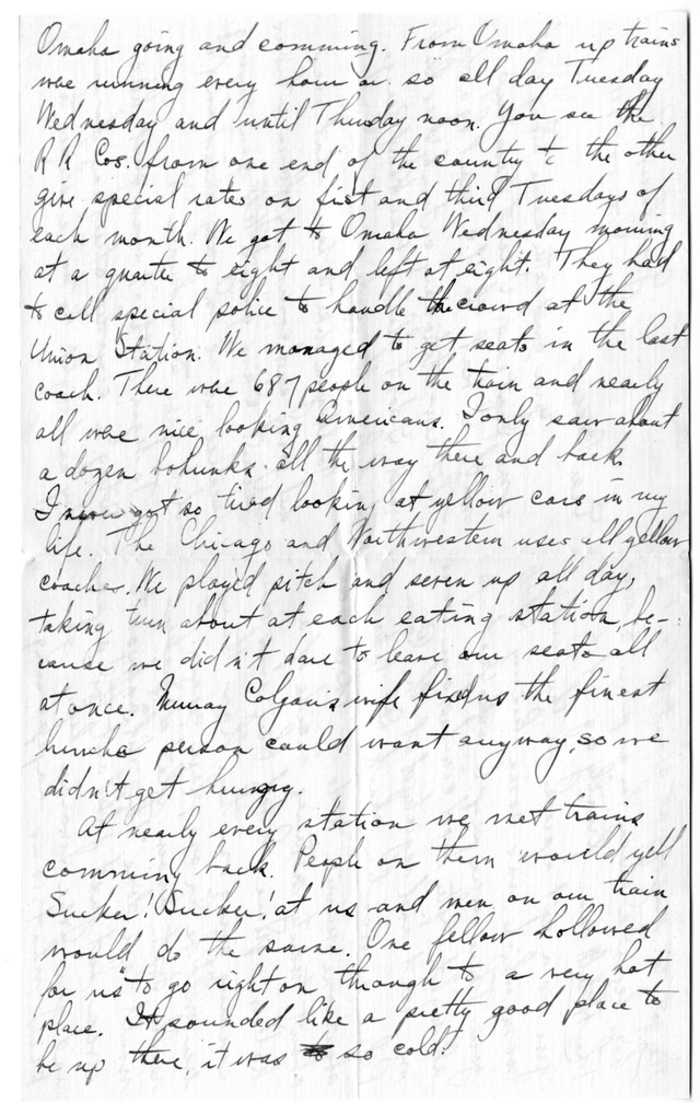 Letter from Harry S. Truman to Bess Wallace