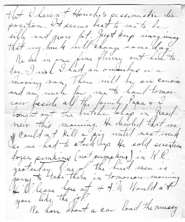 Letter from Harry S. Truman to Bess Wallace