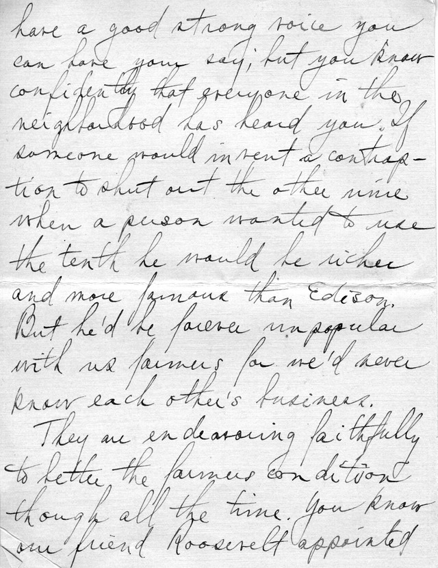 Letter from Harry S. Truman to Bess Wallace