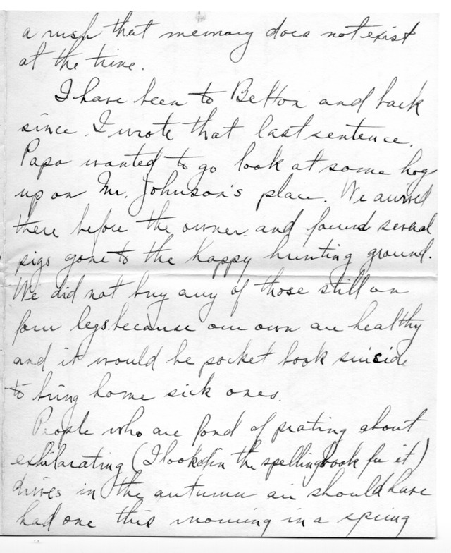 Letter from Harry S. Truman to Bess Wallace