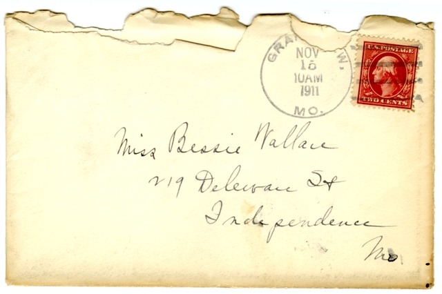 Letter from Harry S. Truman to Bess Wallace