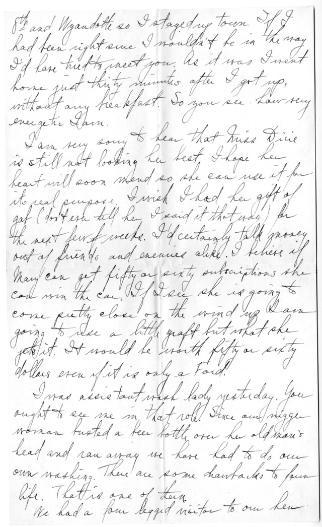 Letter from Harry S. Truman to Bess Wallace