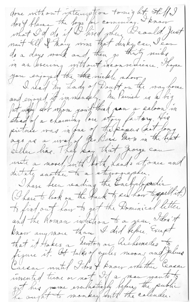 Letter from Harry S. Truman to Bess Wallace