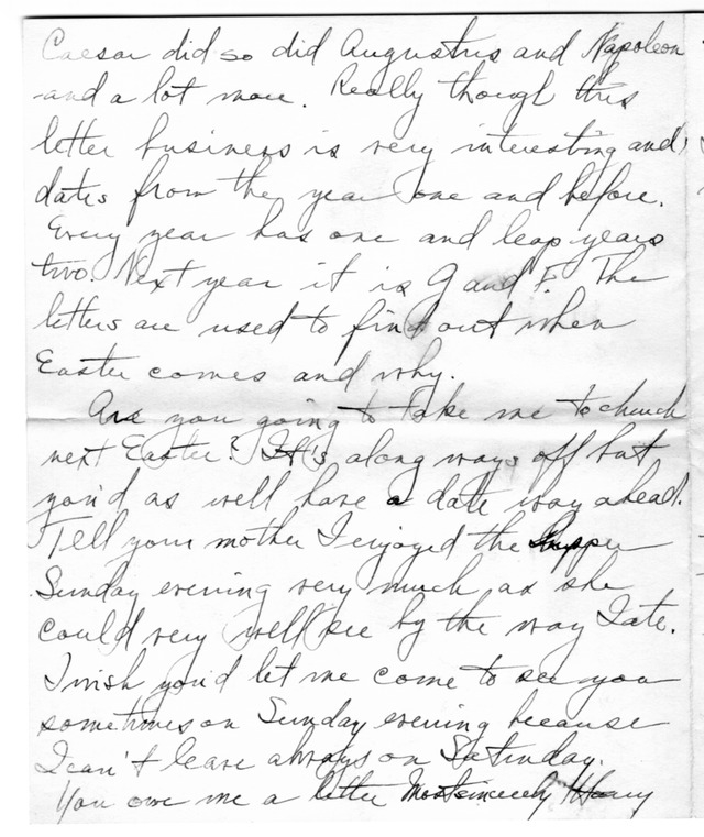 Letter from Harry S. Truman to Bess Wallace