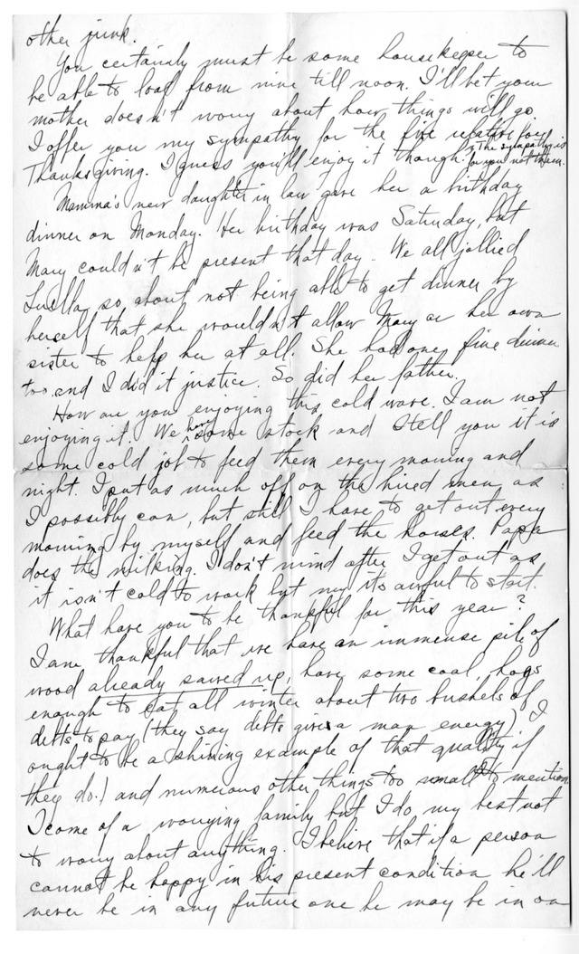 Letter from Harry S. Truman to Bess Wallace