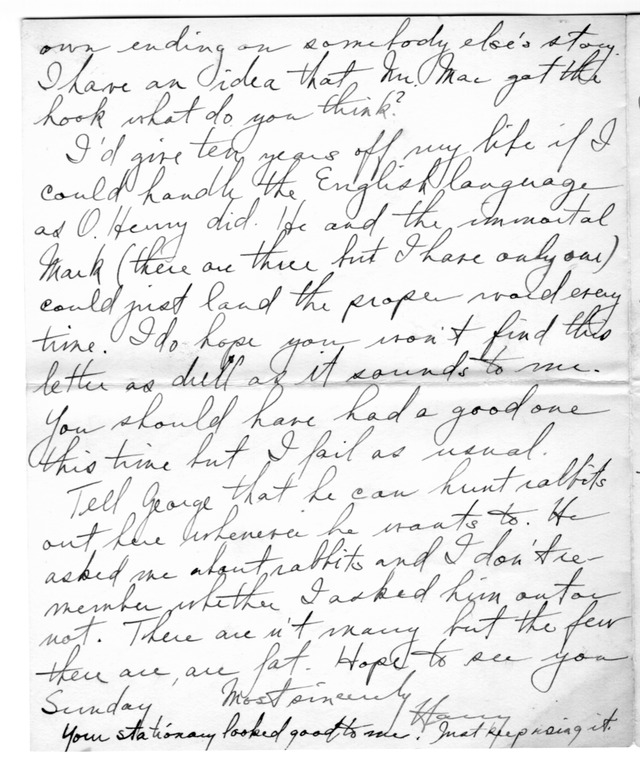 Letter from Harry S. Truman to Bess Wallace