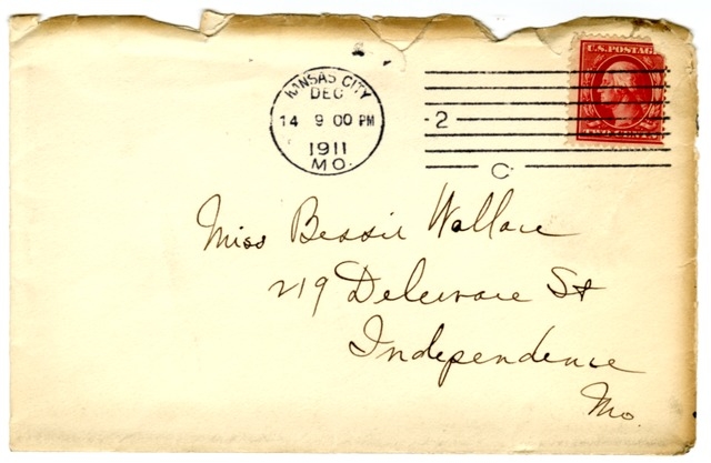 Letter from Harry S. Truman to Bess Wallace