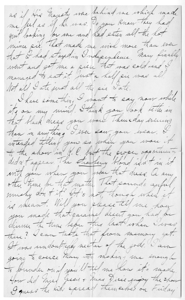 Letter from Harry S. Truman to Bess Wallace