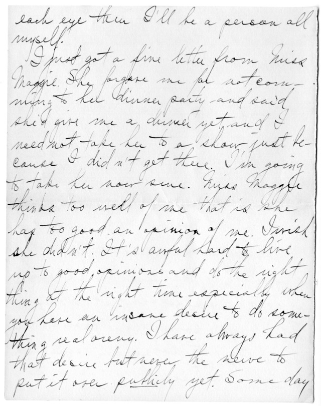 Letter from Harry S. Truman to Bess Wallace