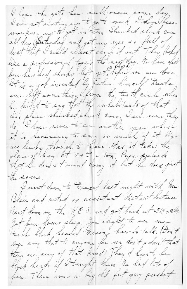 Letter from Harry S. Truman to Bess Wallace