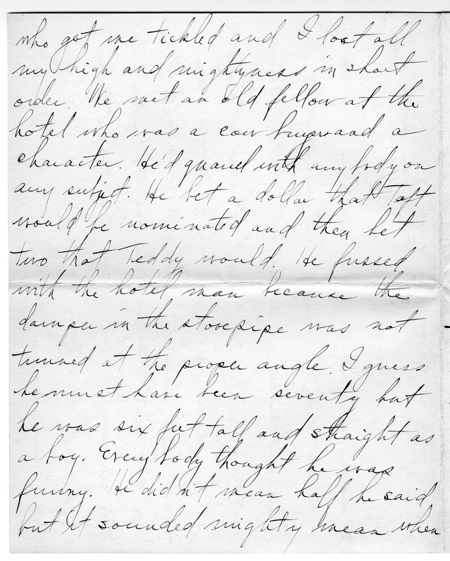 Letter from Harry S. Truman to Bess Wallace