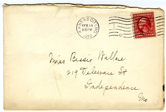 Letter from Harry S. Truman to Bess Wallace