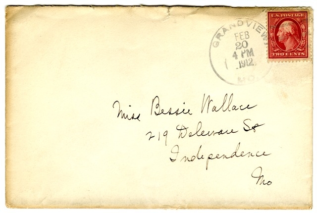 Letter from Harry S. Truman to Bess Wallace