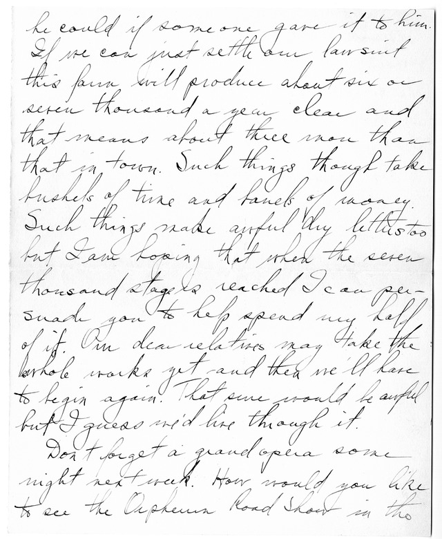 Letter from Harry S. Truman to Bess Wallace