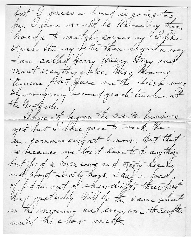 Letter from Harry S. Truman to Bess Wallace