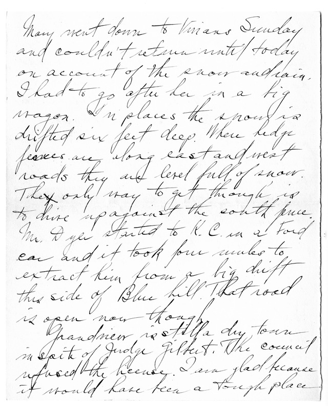 Letter from Harry S. Truman to Bess Wallace