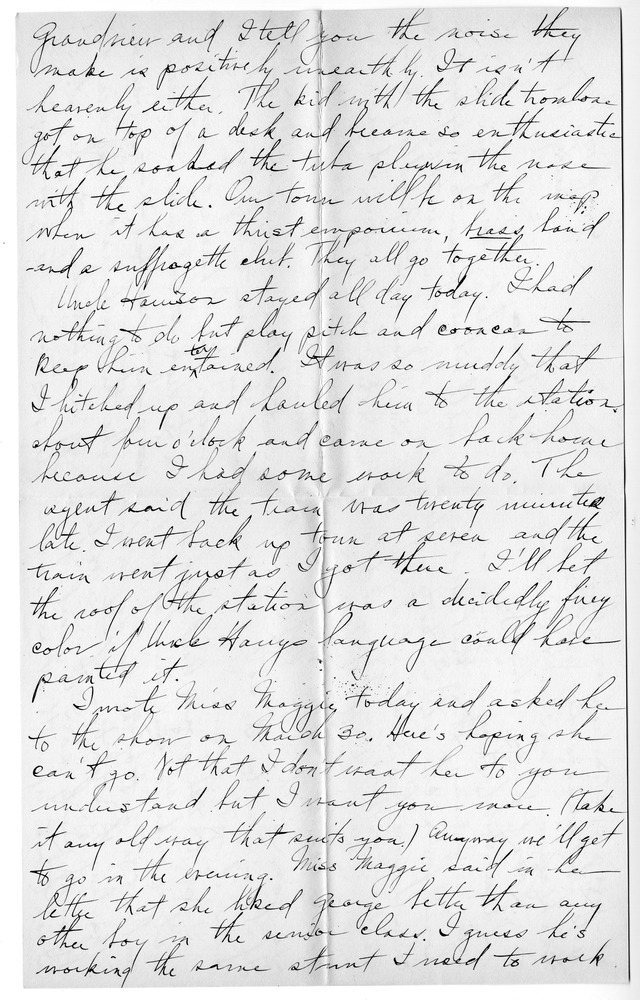 Letter from Harry S. Truman to Bess Wallace